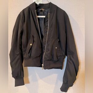 Divided Black thick bomber jacket 2